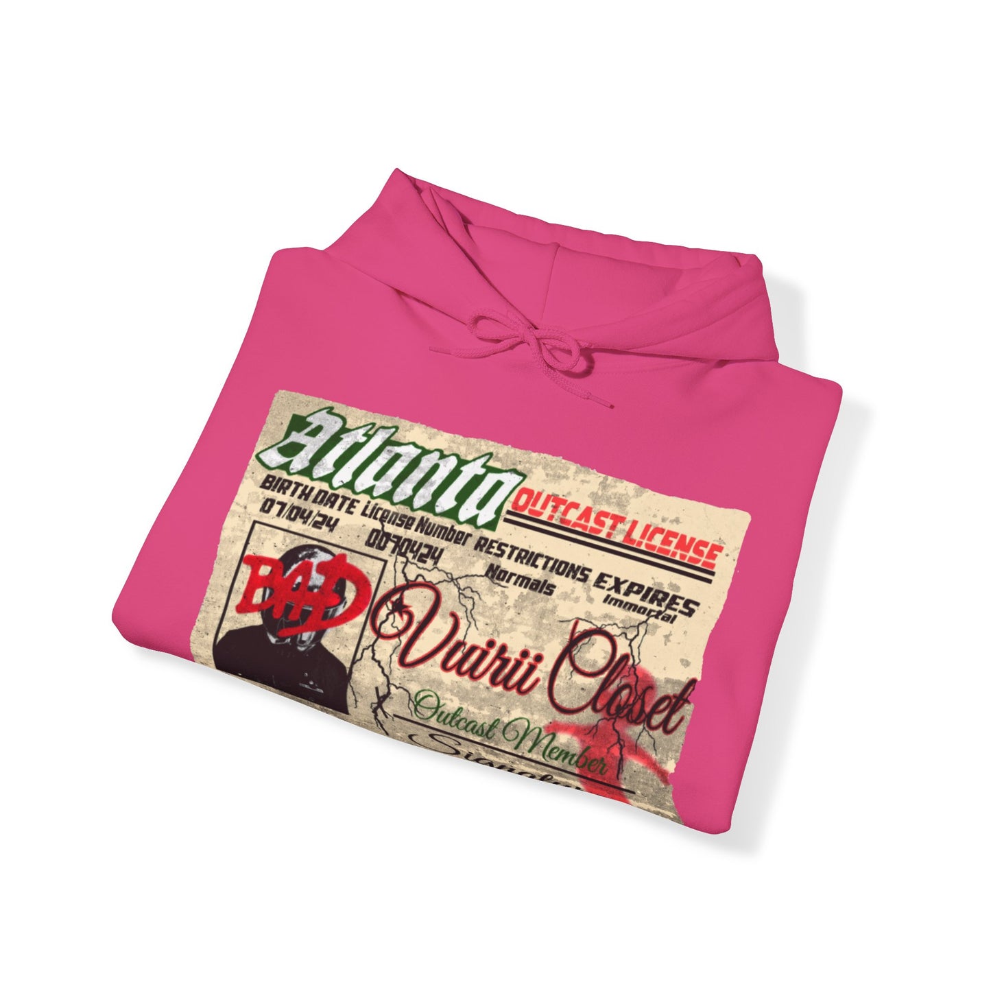 License Hoodie ( Pink )