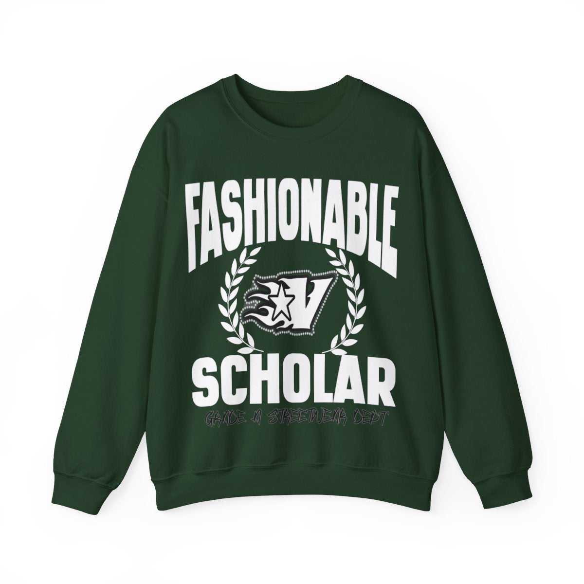 FASHIONABLE SCHOLAR SWEATSHIRT (FOREST GREEN)