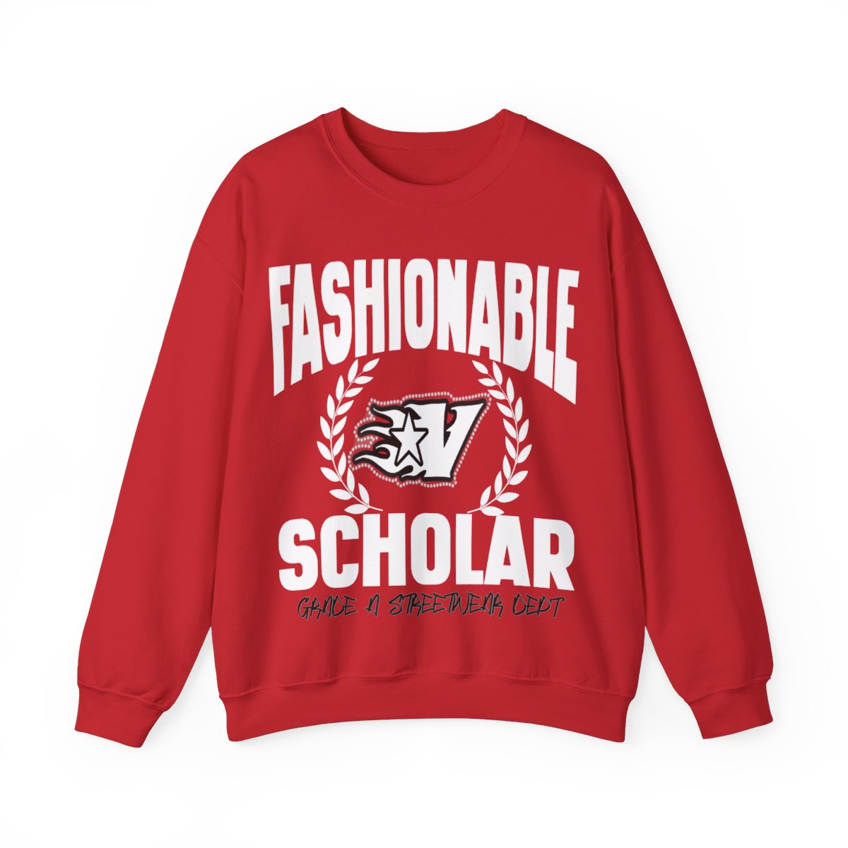 FASHIONABLE SCHOLAR SWEATSHIRT (RED)