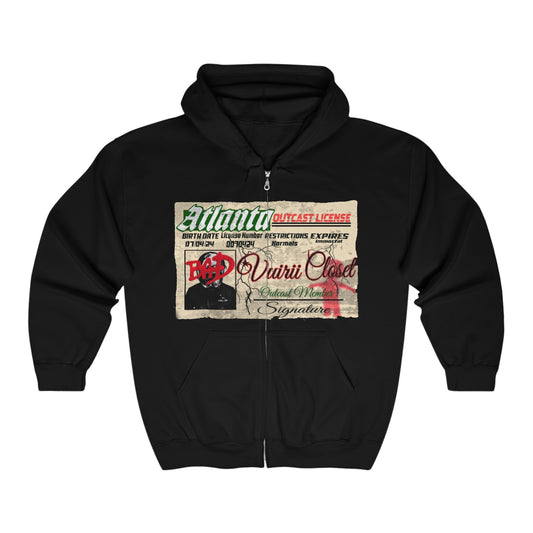 License Zip Up Hoodie