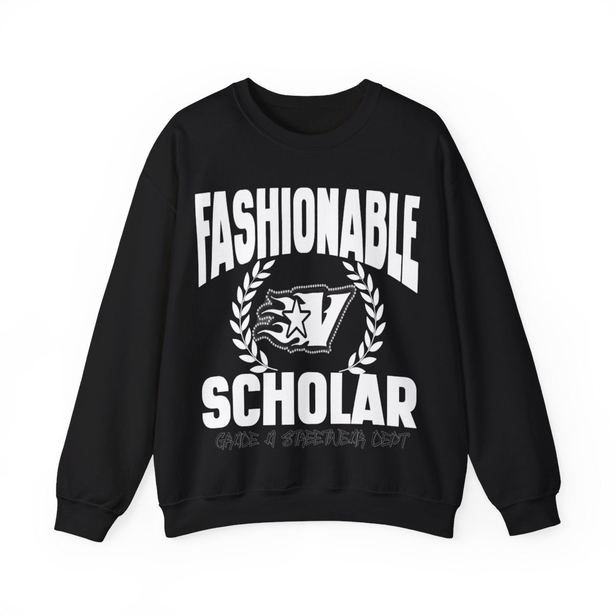 FASHIONABLE SCHOLAR SWEATSHIRT (BLACK)