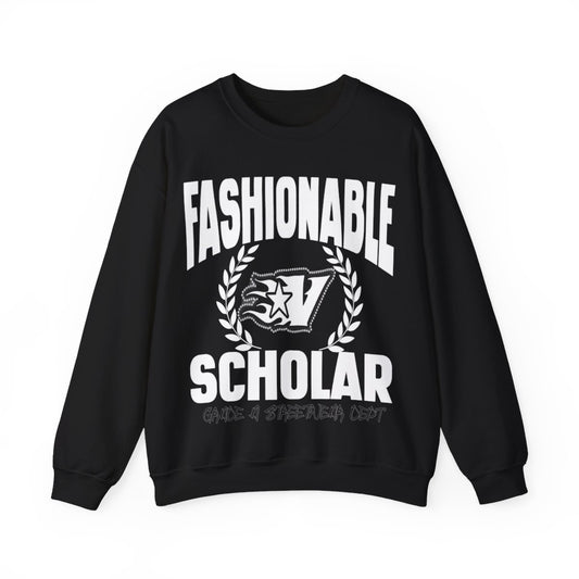 FASHIONABLE SCHOLAR SWEATSHIRT (BLACK)