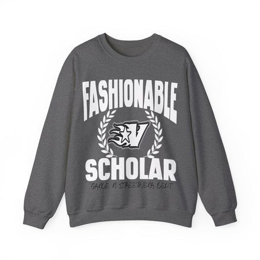 FASHIONABLE SCHOLAR SWEATSHIRT (GREY)