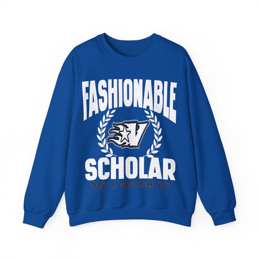 FASHIONABLE SCHOLAR SWEATSHIRT (BLUE)