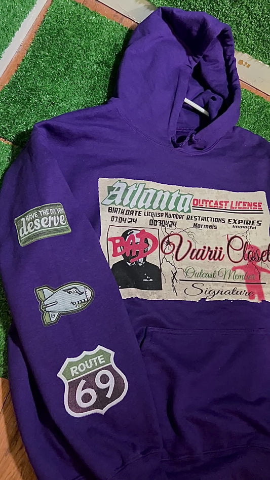 LICENSE HOODIE PURPLE